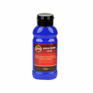 KOH Acrylfarbe 500 ml Flasche ultramarine blue