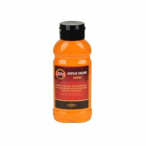 KOH Acrylfarbe 500 ml Flasche light orange