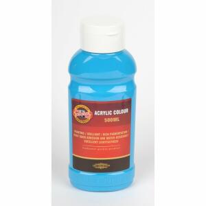 KOH Acrylfarbe 500 ml Flasche blue green