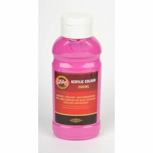 KOH Acrylfarbe 500 ml Flasche magenta