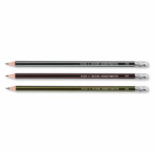 KOH Bleistifte Graphitstifte Gradation 2H m Radiergummi 12er