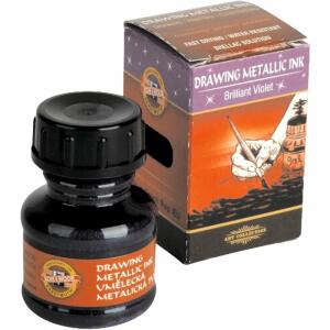 KOH Künstlerzeichentusche Metallic 20g brilliant violet