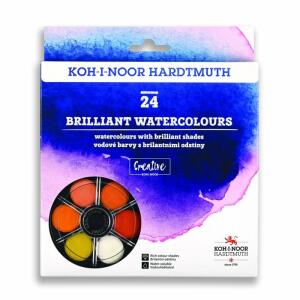 KOH Farbkasten Brilliant Wasserfarben 24er 4 Etagen