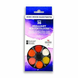 KOH Farbkasten Brilliant Wasserfarben 36er 6 Etagen