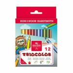 KOH Buntstifte Schule LION Triocolor Jumbo kurz 12er