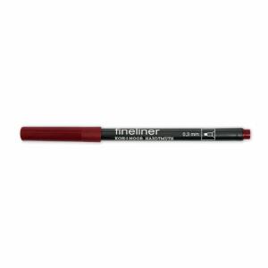 KOH Fineliner 0,3 mm Spitze red brown
