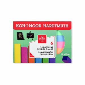 KOH Schulkreide 12 x 12 x 100 mm fluoresz 6er