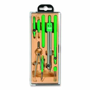 KOH Zirkelkasten 7 teilig Grundschulzirkel Kniegel. sortiert