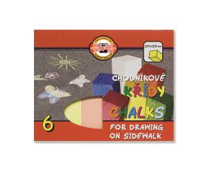 KOH Straßenmalkreide bunt sortiert - 6er Pack