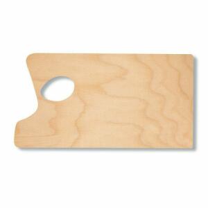 KOH Mischpalette Holz Eckig 39,5 x 21,0 cm / 3 mm Griffloch