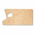 KOH Mischpalette Holz Eckig 39,5 x 21,0 cm / 3 mm Griffloch