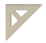 KOH Dreieck Plast 45° 16 cm Lineal transparent Braun
