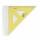 KOH Dreieck Plast 45° 16 cm Lineal transparent Gelb