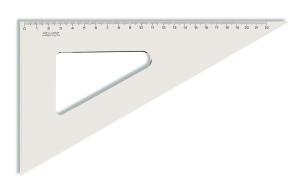 KOH Dreieck Plast 60° 22 cm Lineal transparent