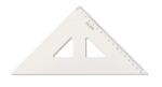 KOH Dreieck Plast 45° 16 cm Lineal transparent 2