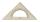 KOH Dreieck Plast 45° 16 cm Lineal Winkelmesser transp Braun