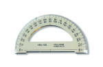 KOH Winkelmesser Plast 180° D = 10 cm Transparent Braun