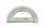 KOH Winkelmesser Plast 180° D = 10 cm Transparent Braun