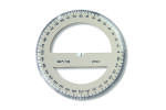 KOH Winkelmesser Plast 360° D = 10 cm Transparent Braun