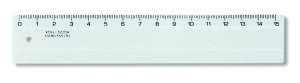 KOH Lineal - Plast 15 cm Skala - Transparent