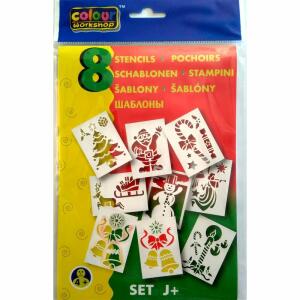 Centro Blo Pen - Schablonen 8er Pack "Weihnachten" - J+