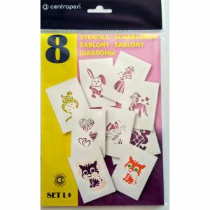 Centro Blo Pen - Schablonen 8er Pack "Mädchen- Motive" - L+