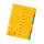 Herlitz Kartonregister 10-tlg. A4 XXL 5 Farben gelocht mit Orgadruck