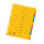 Herlitz Kartonregister 12-tlg. A4 XXL 5 Farben gelocht mit Orgadruck