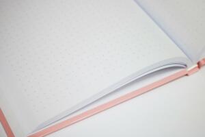 ADINA Notizbuch A5 fester Deckel dotted exotische Bäume wie Palmen