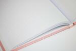 ADINA Notizbuch A4 fester Deckel Lineatur gepunktet elegante Rose