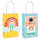 Geschenktüte DIY Retro  Rainbow 12,7x20,9x8,2cm, Create your own bag, ab 3 Jahren, Amscan