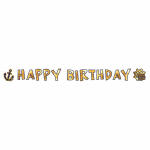 Banner Birthday 180x15cm  Pirates Map, Amscan