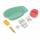 Heless Badewannenset  Pinguin mint, Badewanne 40,5 x 23 x 13 cm, Schwämmchen, Badethermometer,, Töpfchen, Windel, Toilettenpapier, Cremedose