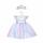 Heless Kleid Fee und  Einhorn Gr.28-35cm, mit silberner Krone, auf Kleiderbügel