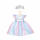 Heless Kleid Fee und  Einhorn Gr.35-45cm, mit silberner Krone, auf Kleiderbügel