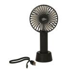Wedo Tischventilator sw incl. USB Ladekabel