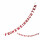 Girlande 190cm Schriftzug  Frohe Weihnachten Holz, 190x10x0,7 cm, rot, Riffelmacher