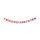 Girlande 190cm Schriftzug Frohe Weihnachten Holz, 190x10x0,7 cm, rot,