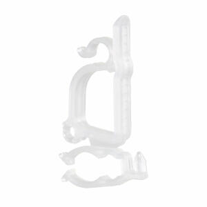 Dachrinnenhalter weiß 6cm  Kunststoff 10 Stück, für Lichterketten, Riffelmacher