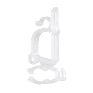 Dachrinnenhalter weiß 6cm Kunststoff 10 Stück, für Lichterketten,