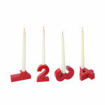 Adventskerzenhalter 1-2-3-4 rot 17189 Holz