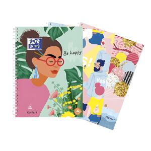 Collegeblock Oxford A4+ Pastell Lineatur 28 80 Blatt 3 Designs