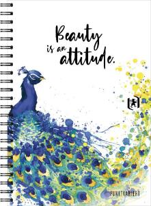Spiralbuch Oxford B5  dotted Pfau 90 Blatt SCRIBZEE® kompatibel