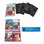 Kratzbild-Set  6teilig 4fach sortiert, 5 Motive, aus...