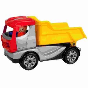 Lena Truckies Kipper  22cm, mit verzinkten Stahlachsen, Führerhaus zum Öffnen und, Bespielen, mit Spielfigur; Indoor und Outdoor geeignet. 22, cm. Spiel Gut. TÜV zertifiziert, Maße Kipper lose: 220 x, 90x 125 mm, ab 24 Monaten, Simm Spielwaren