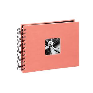 Spiralalbum 24x17cm Fine Art living coral Fotoalbum 50 schwarze Seiten
