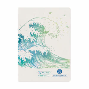 Herlitz Heft A6/32 liniert GREENline Welle