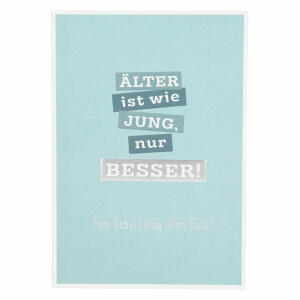 Klappkarte Einfach schön  Motiv 6, ansprechendes und klares Design,, goldener Sticker zum verschließen des Umschlages, Depesche,