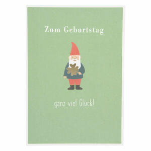 Klappkarte Einfach schön  Motiv 7, ansprechendes und klares Design,, goldener Sticker zum verschließen des Umschlages, Depesche,