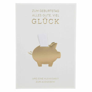 Klappkarte Einfach schön  Motiv 21, ansprechendes und klares Design,, goldener Sticker zum verschließen des Umschlages, Depesche,